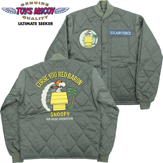 TMJ2628 / TOYS McCOY UNDERWEAR,QUILTED,CWU-9/P,JACKET SNOOPY USAF "CURSE YOU RED BARON"