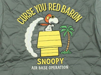 TMJ2628 / TOYS McCOY UNDERWEAR,QUILTED,CWU-9/P,JACKET SNOOPY USAF "CURSE YOU RED BARON"