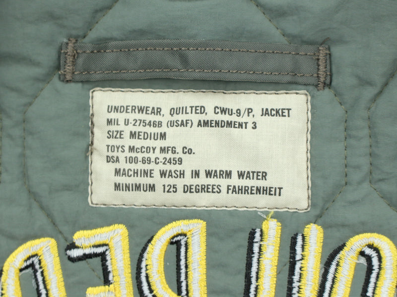 TMJ2628 / TOYS McCOY UNDERWEAR,QUILTED,CWU-9/P,JACKET SNOOPY USAF "CURSE YOU RED BARON"