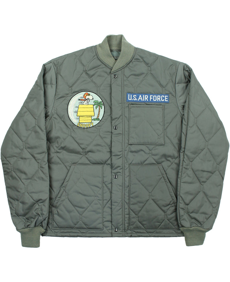 TMJ2628 / TOYS McCOY UNDERWEAR,QUILTED,CWU-9/P,JACKET SNOOPY USAF "CURSE YOU RED BARON"