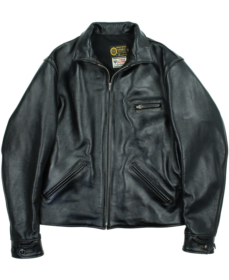 【極美品・イタリア製】HAUTE オート デザインジップ ブルゾン 42 TMJ2642 / TOYS McCOY HORSE HIDE LEATHER SPORTS JACKET ROUGH WEAR