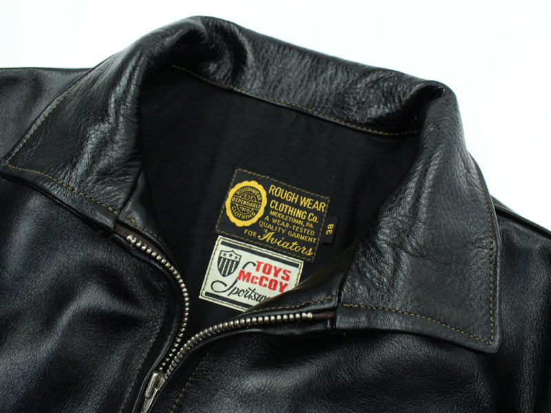 TMJ2642 / TOYS McCOY HORSE HIDE LEATHER SPORTS JACKET ROUGH WEAR CLOTHING Co.