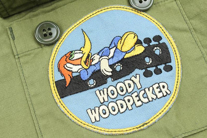 TMS2303 / TOYS McCOY UTILITY SHIRT, RIP STOP " WOODY WOODPECKER "