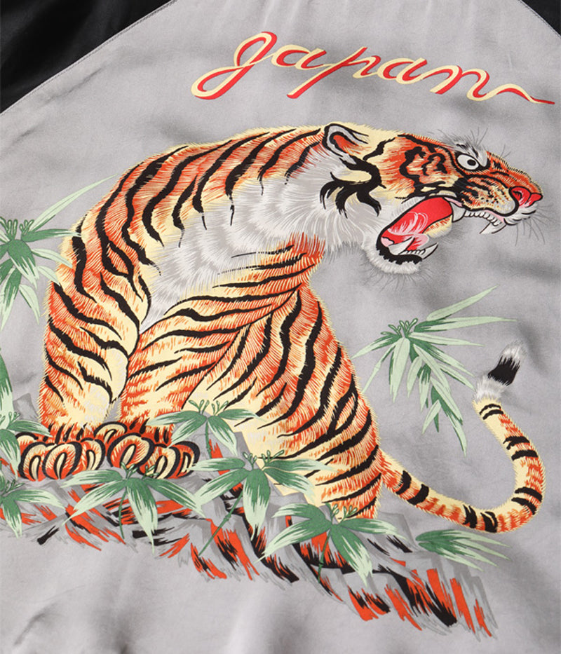 TT15289-119 /  TAILOR TOYO Early 1950s - Mid 1950s Style Acetate Souvenir Jacket “KOSHO & CO.” Special Edition “SPIDER” × “ROARING TIGER (HAND PRINT)”