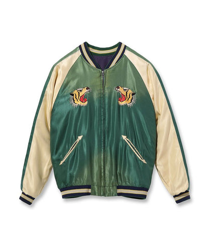 TT15492-128 / TAILOR TOYO Mid 1950s Style Acetate Souvenir Jacket “DRAGON” × “DRAGON & TIGER” (AGING MODEL)