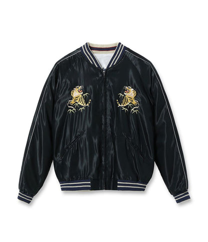 TT15542-190 / TAILOR TOYO Early 1950s Style Acetate Souvenir Jacket “RED EAGLE” × “TIGER HEAD”