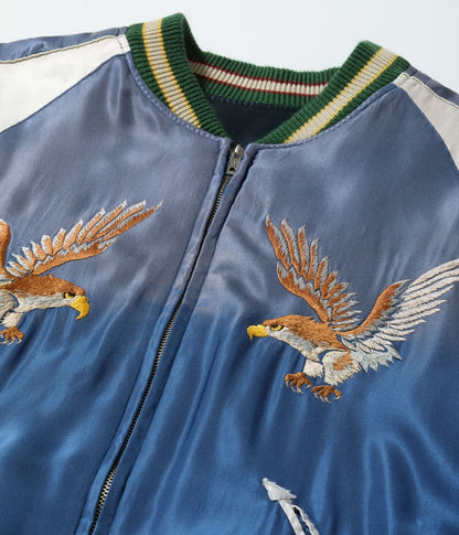 TT15683-119 / TAILOR TOYO Early 1950s Style Acetate Souvenir Jacket “DRAGON HEAD” × “EAGLE” (AGING MODEL)