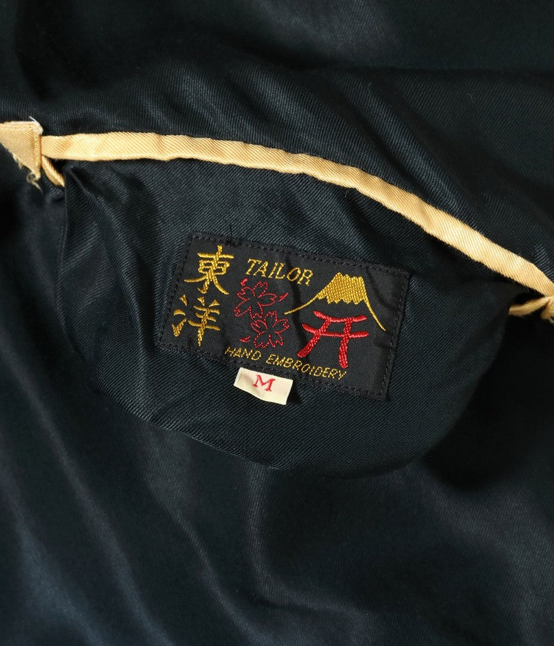 TT15683-119 / TAILOR TOYO Early 1950s Style Acetate Souvenir Jacket “DRAGON HEAD” × “EAGLE” (AGING MODEL)