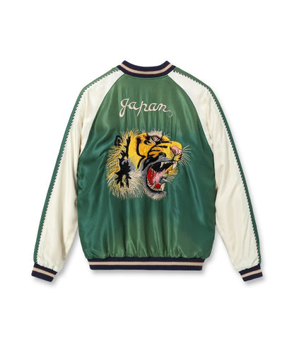 TT15710-145 / TAILOR TOYO Early 1950s Style Acetate Souvenir Jacket “TIGER HEAD” × “JAPAN MAP” (AGING MODEL)