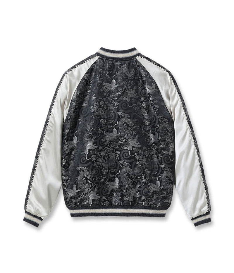 TT15717-119 / KOSHO & CO. TAILOR TOYO  Early 1950s Style Rayon Brocade × Acetate Souvenir Jacket TOYO ENTERPRISE 60th Anniversary Special Edition “TIGER & DRAGON” (BROCADE) × “EAGLE”