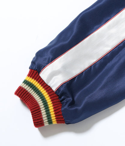 TT15790-170 / TAILOR TOYO Mid 1950s Style Acetate Souvenir Jacket “EAGLE” × “BLUE TIGER”
