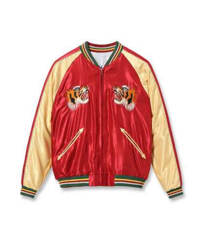 TT15790-170 / TAILOR TOYO Mid 1950s Style Acetate Souvenir Jacket “EAGLE” × “BLUE TIGER”