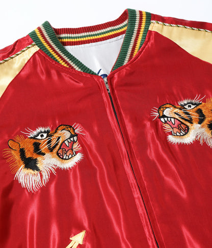 TT15790-170 / TAILOR TOYO Mid 1950s Style Acetate Souvenir Jacket “EAGLE” × “BLUE TIGER”