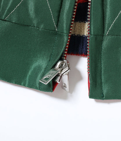 TT15791-145 / TAILOR TOYO Early 1950s Style Acetate Quilted Souvenir Jacket “JAPAN MAP” × “GOLD DRAGON”
