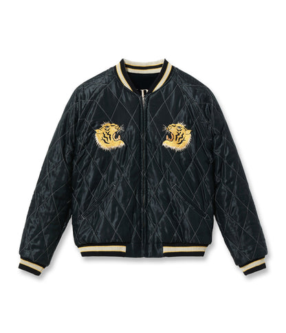 TT15792-128 / TAILOR TOYO Mid 1950s Style Velveteen Souvenir Jacket “ROARING TIGER” × “JAPAN MAP”