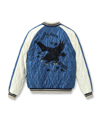 TT15792-138 / TAILOR TOYO Mid 1950s Style Velveteen Souvenir Jacket “WHITE DRAGON” × “BLACK EAGLE”