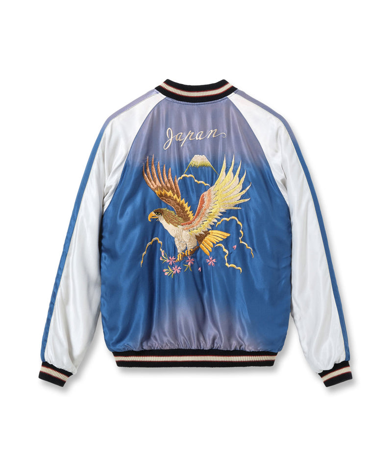 TT15793-119 / TAILOR TOYO Mid 1950s Style Acetate Souvenir Jacket “RED TIGER” × “EAGLE” (AGING MODEL)