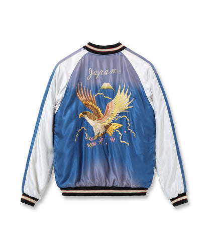 TT15793-119 / TAILOR TOYO Mid 1950s Style Acetate Souvenir Jacket “RED TIGER” × “EAGLE” (AGING MODEL)