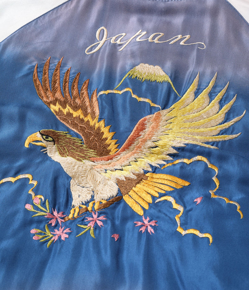 TT15793-119 / TAILOR TOYO Mid 1950s Style Acetate Souvenir Jacket “RED TIGER” × “EAGLE” (AGING MODEL)