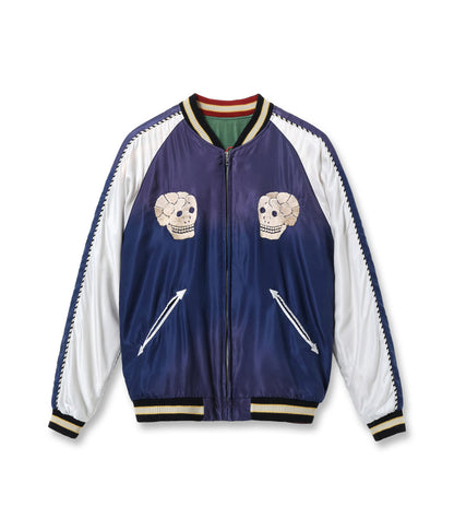 TT15793-128 / TAILOR TOYO Mid 1950s Style Acetate Souvenir Jacket “SNAKE & SKULL” × “DRAGON HEAD” (AGING MODEL)