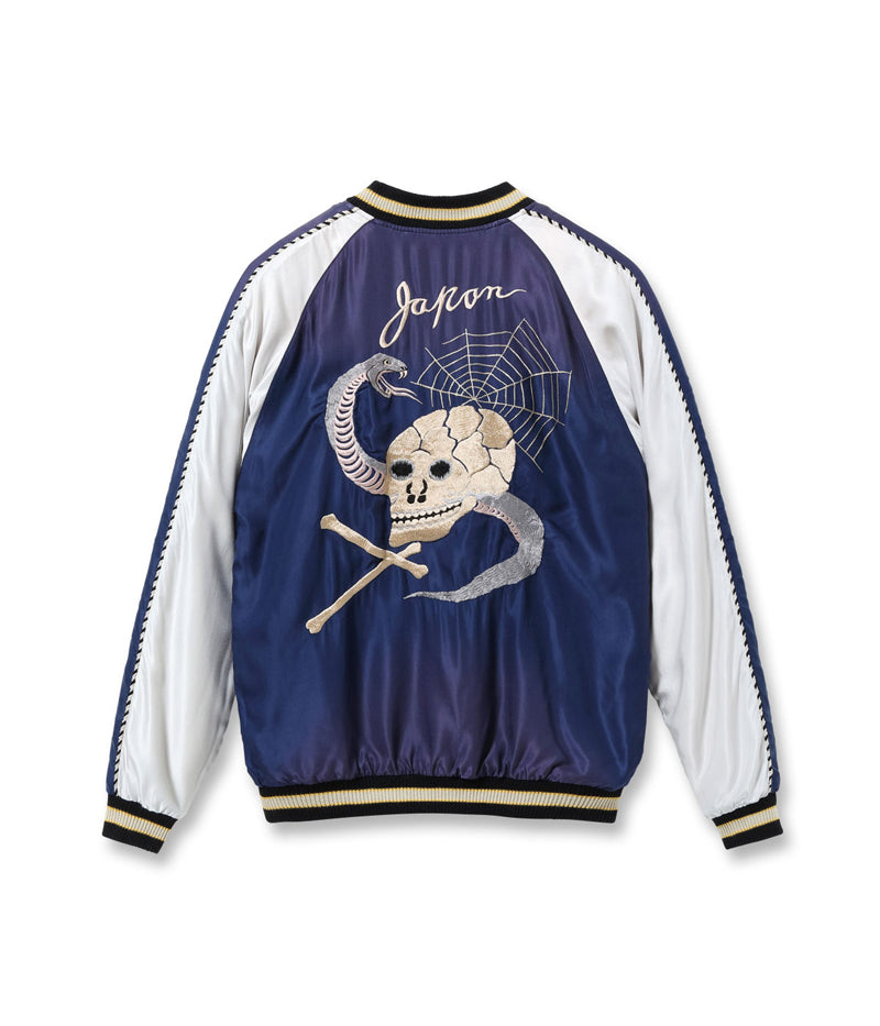 TT15793-128 / TAILOR TOYO Mid 1950s Style Acetate Souvenir Jacket “SNAKE & SKULL” × “DRAGON HEAD” (AGING MODEL)