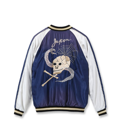TT15793-128 / TAILOR TOYO Mid 1950s Style Acetate Souvenir Jacket “SNAKE & SKULL” × “DRAGON HEAD” (AGING MODEL)