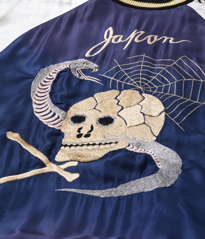 TT15793-128 / TAILOR TOYO Mid 1950s Style Acetate Souvenir Jacket “SNAKE & SKULL” × “DRAGON HEAD” (AGING MODEL)