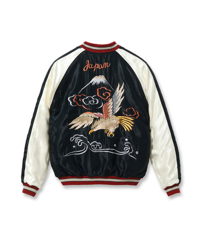 TT15795-128 / TAILOR TOYO Mid 1950s Style Velveteen (Two-tone) × Acetate Souvenir Jacket “WHITE DRAGON” × “EAGLE”
