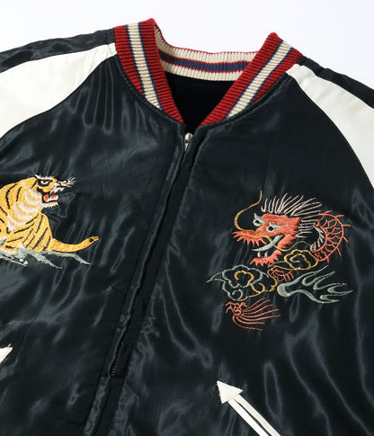 TT15795-128 / TAILOR TOYO Mid 1950s Style Velveteen (Two-tone) × Acetate Souvenir Jacket “WHITE DRAGON” × “EAGLE”