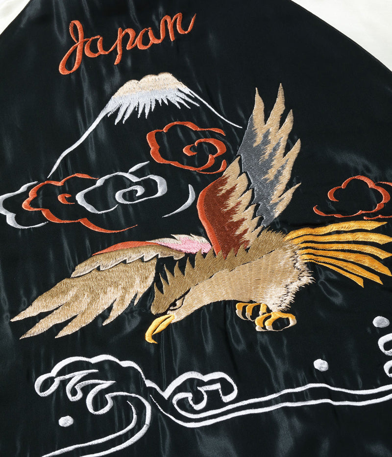 TT15795-128 / TAILOR TOYO Mid 1950s Style Velveteen (Two-tone) × Acetate Souvenir Jacket “WHITE DRAGON” × “EAGLE”