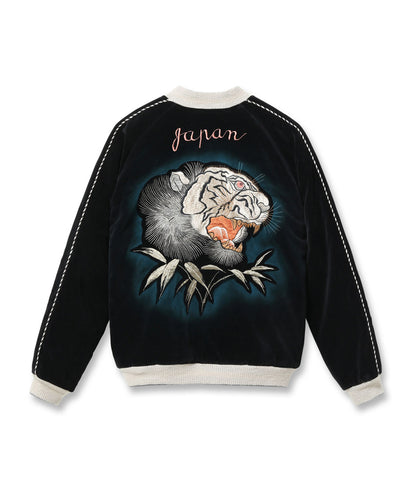 TT15809-119 / KOSHO & CO. TAILOR TOYO Mid 1950s Style Velveteen × Acetate Quilted Souvenir Jacket “Stencil Paint” TOYO ENTERPRISE 60th Anniversary Special Edition “TIGER HEAD” × “EAGLE”
