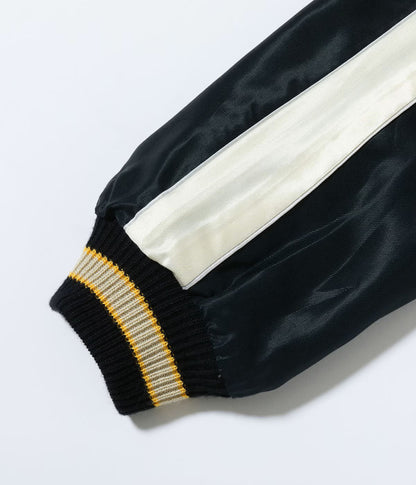 TT15877-119 / TAILOR TOYO Mid 1950s Style Acetate Souvenir Jacket “ROARING TIGER” × “BLACK DRAGON”