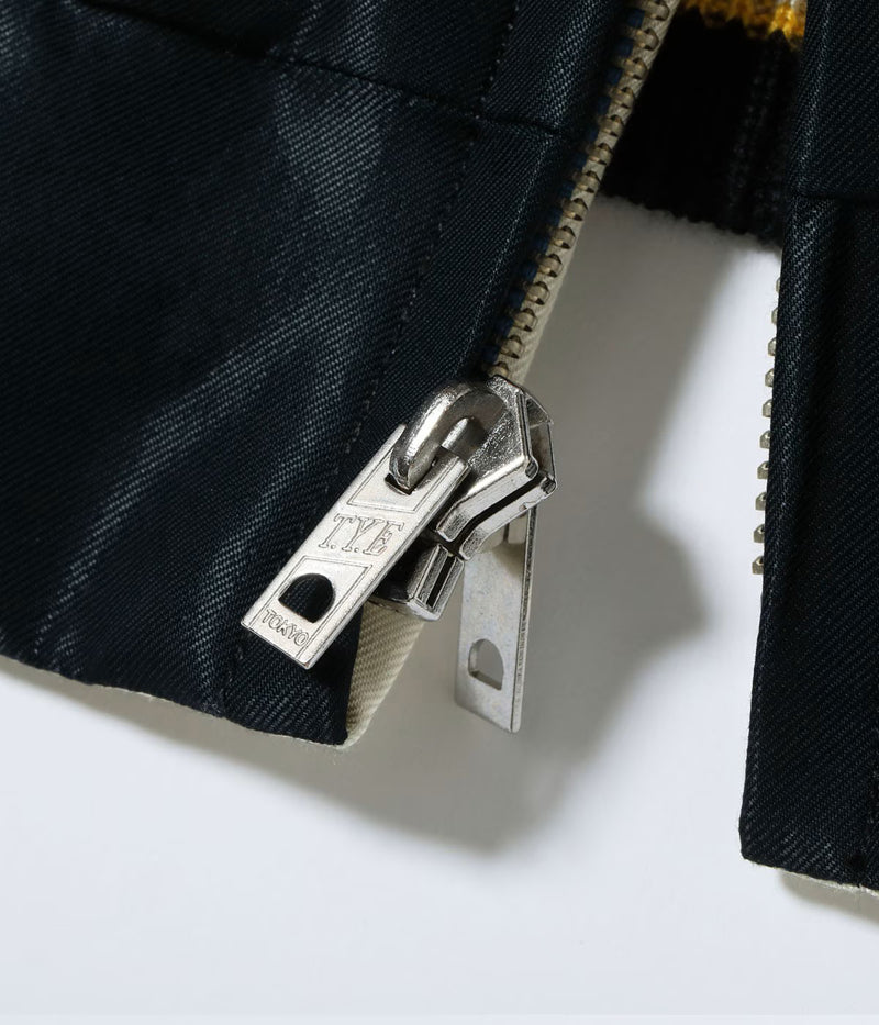 TT15877-119 / TAILOR TOYO Mid 1950s Style Acetate Souvenir Jacket “ROARING TIGER” × “BLACK DRAGON”