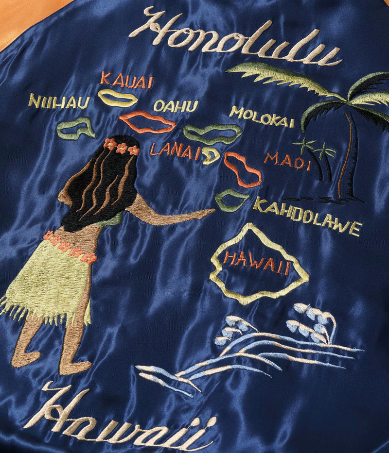 TT15877-128 / TAILOR TOYO Late 1950s Style Acetate Souvenir Jacket