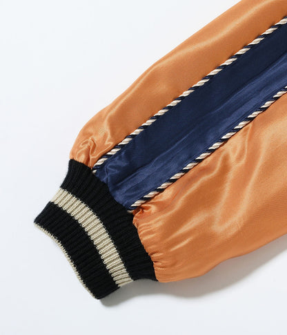 TT15877-128 / TAILOR TOYO Late 1950s Style Acetate Souvenir Jacket “HAWAII MAP” × “DRAGON & TIGER”