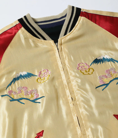 TT15877-219 / TAILOR TOYO Early 1950s Style Acetate Souvenir Jacket “USS PRINCETON” × “MAIKO”