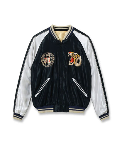 TT15877-219 / TAILOR TOYO Early 1950s Style Acetate Souvenir Jacket “USS PRINCETON” × “MAIKO”
