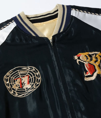 TT15877-219 / TAILOR TOYO Early 1950s Style Acetate Souvenir Jacket “USS PRINCETON” × “MAIKO”