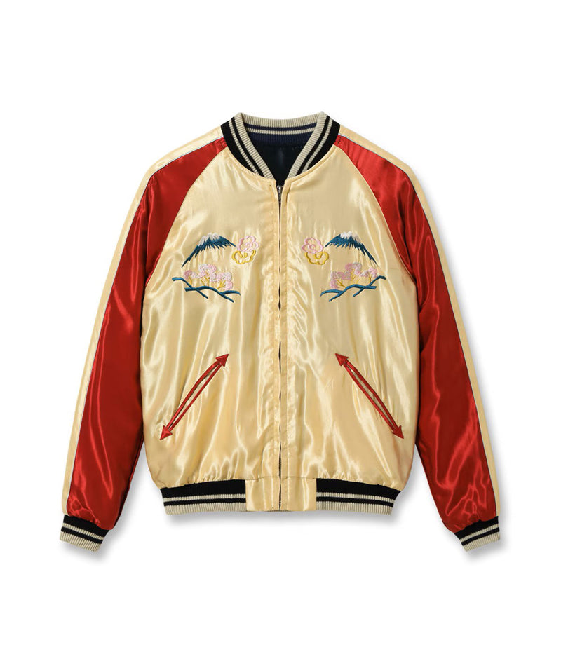 TT15877-219 / TAILOR TOYO Early 1950s Style Acetate Souvenir Jacket “USS PRINCETON” × “MAIKO”