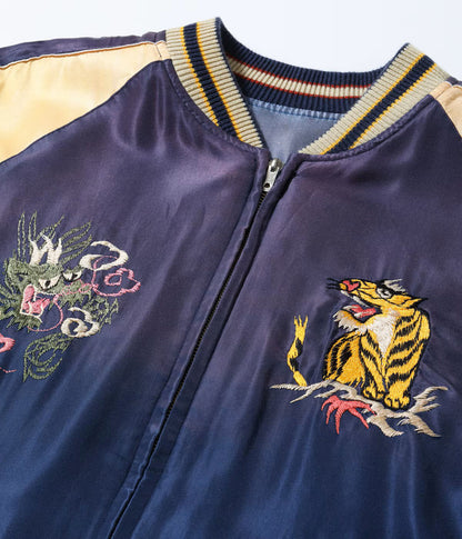 TT15907-125 / TAILOR TOYO Early 1950s Style Acetate Souvenir Jacket “EAGLE & DRAGON” × “JAPAN MAP” (AGING MODEL)