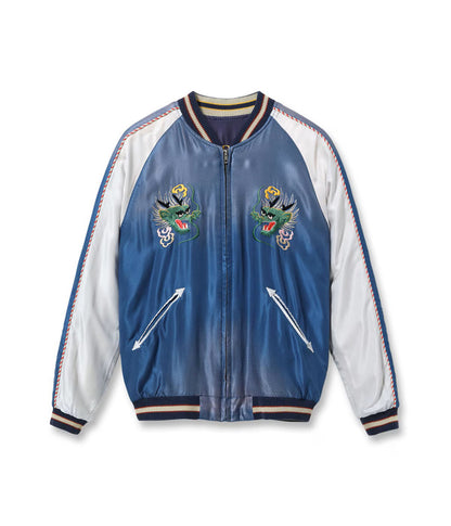 TT15907-125 / TAILOR TOYO Early 1950s Style Acetate Souvenir Jacket “EAGLE & DRAGON” × “JAPAN MAP” (AGING MODEL)