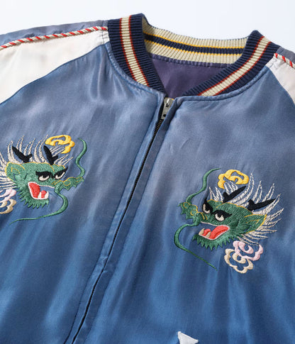 TT15907-125 / TAILOR TOYO Early 1950s Style Acetate Souvenir Jacket “EAGLE & DRAGON” × “JAPAN MAP” (AGING MODEL)