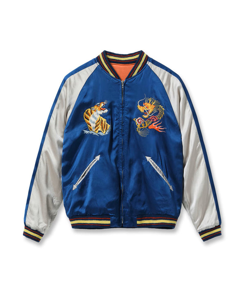 TT15911-159 / TAILOR TOYO Late 1940s Style Acetate Souvenir Jacket KOSHO & CO. Special Edition “EAGLE & DRAGON” × “JAPAN MAP”