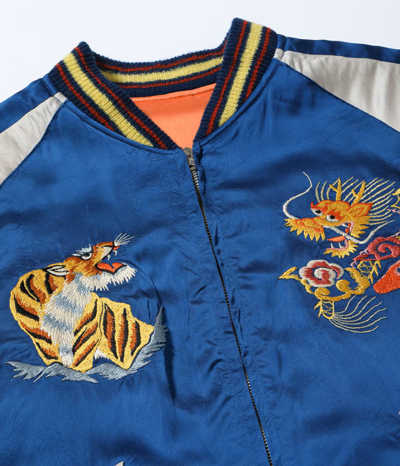 TT15911-159 / TAILOR TOYO Late 1940s Style Acetate Souvenir Jacket KOSHO & CO. Special Edition “EAGLE & DRAGON” × “JAPAN MAP”