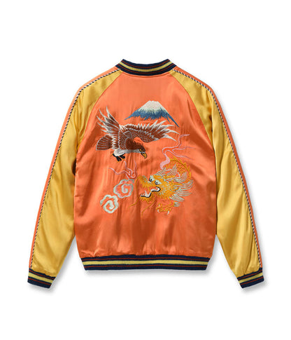 TT15911-159 / TAILOR TOYO Late 1940s Style Acetate Souvenir Jacket KOSHO & CO. Special Edition “EAGLE & DRAGON” × “JAPAN MAP”