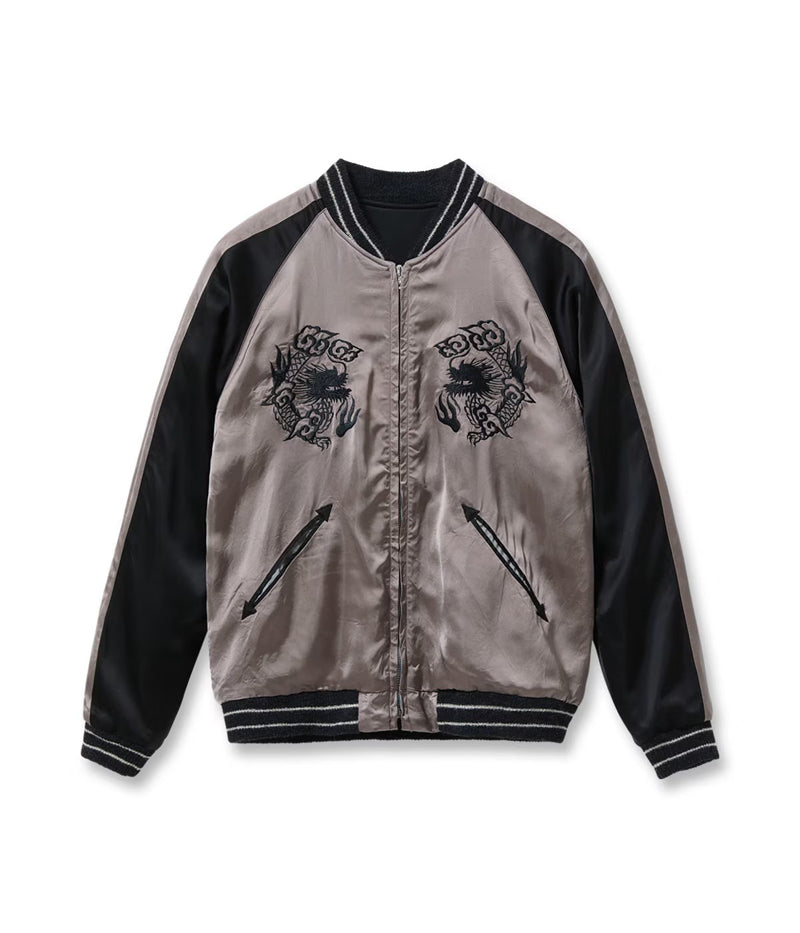 TT15912-119 / TAILOR TOYO Late 1940s Style Acetate Souvenir Jacket