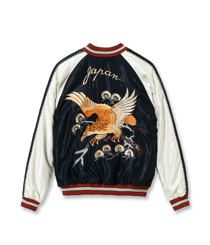TT15972-119 / TAILOR TOYO Mid 1950s Style Acetate Souvenir Jacket “EAGLE” × “ROARING TIGER”