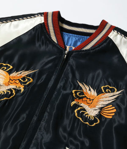 TT15972-119 / TAILOR TOYO Mid 1950s Style Acetate Souvenir Jacket “EAGLE” × “ROARING TIGER”