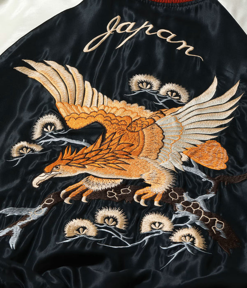 TT15972-119 / TAILOR TOYO Mid 1950s Style Acetate Souvenir Jacket “EAGLE” × “ROARING TIGER”