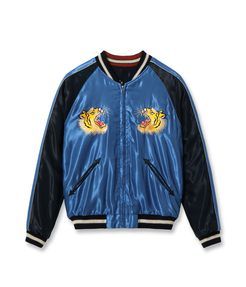 TT15972-119 / TAILOR TOYO Mid 1950s Style Acetate Souvenir Jacket “EAGLE” × “ROARING TIGER”